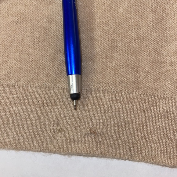 Laura Ashley Beige Hook & Eye Beaded Crochet Cardigan Sweater 8 - Picture 13 of 14